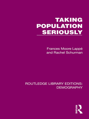 cover image of Taking Population Seriously